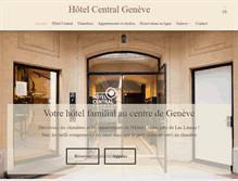 Tablet Screenshot of hotelcentral.ch